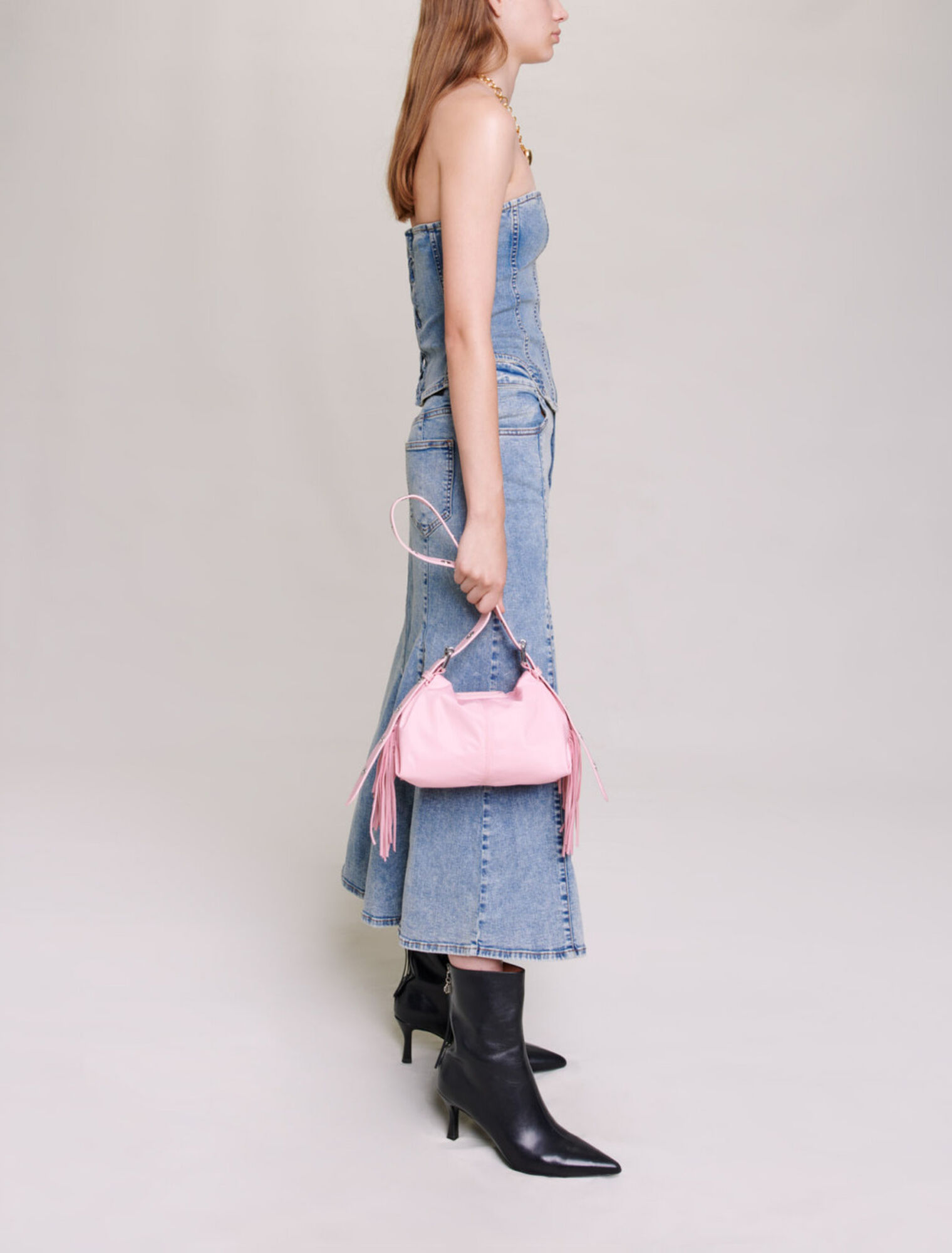 Denim bustier