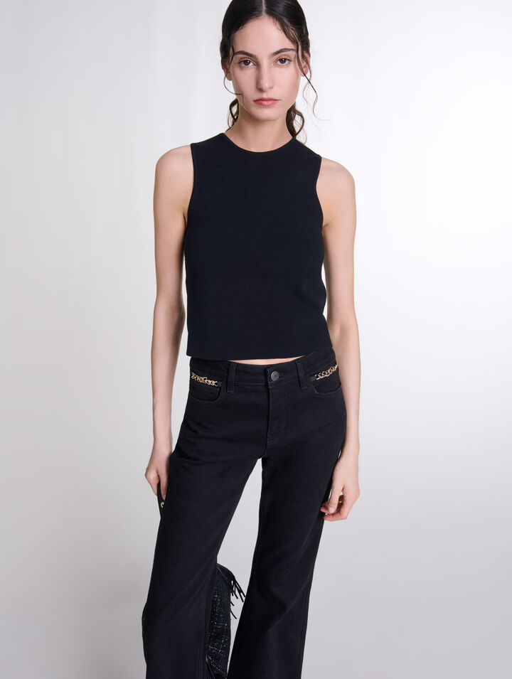 Knit crop top