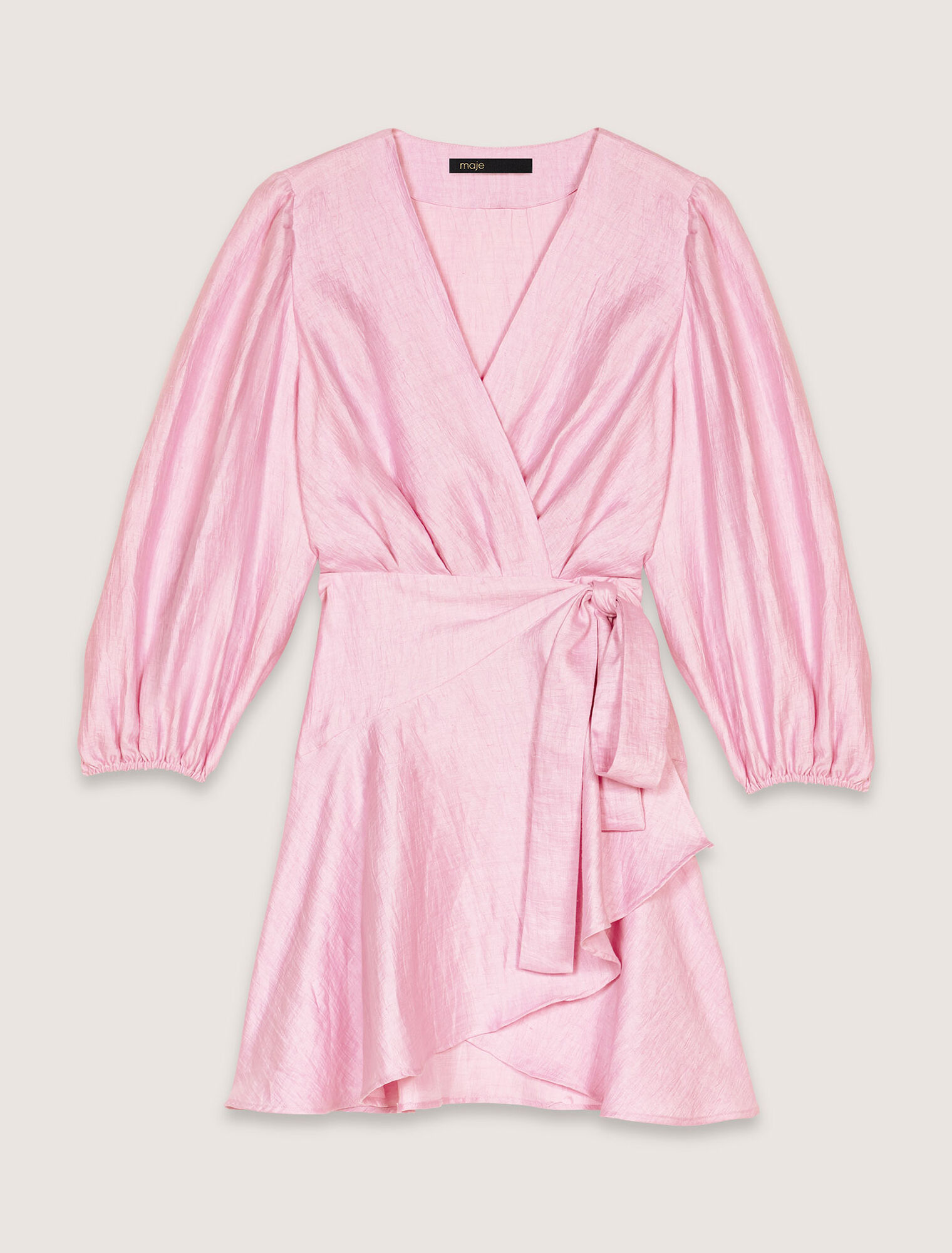 Linen wrap dress