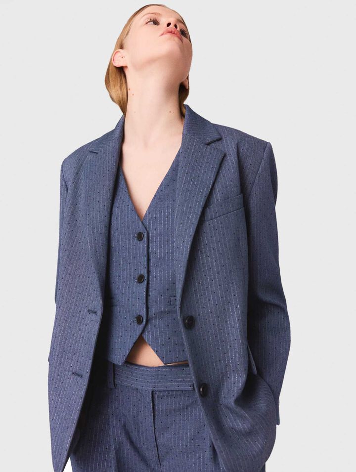 Rhinestone suit jacket