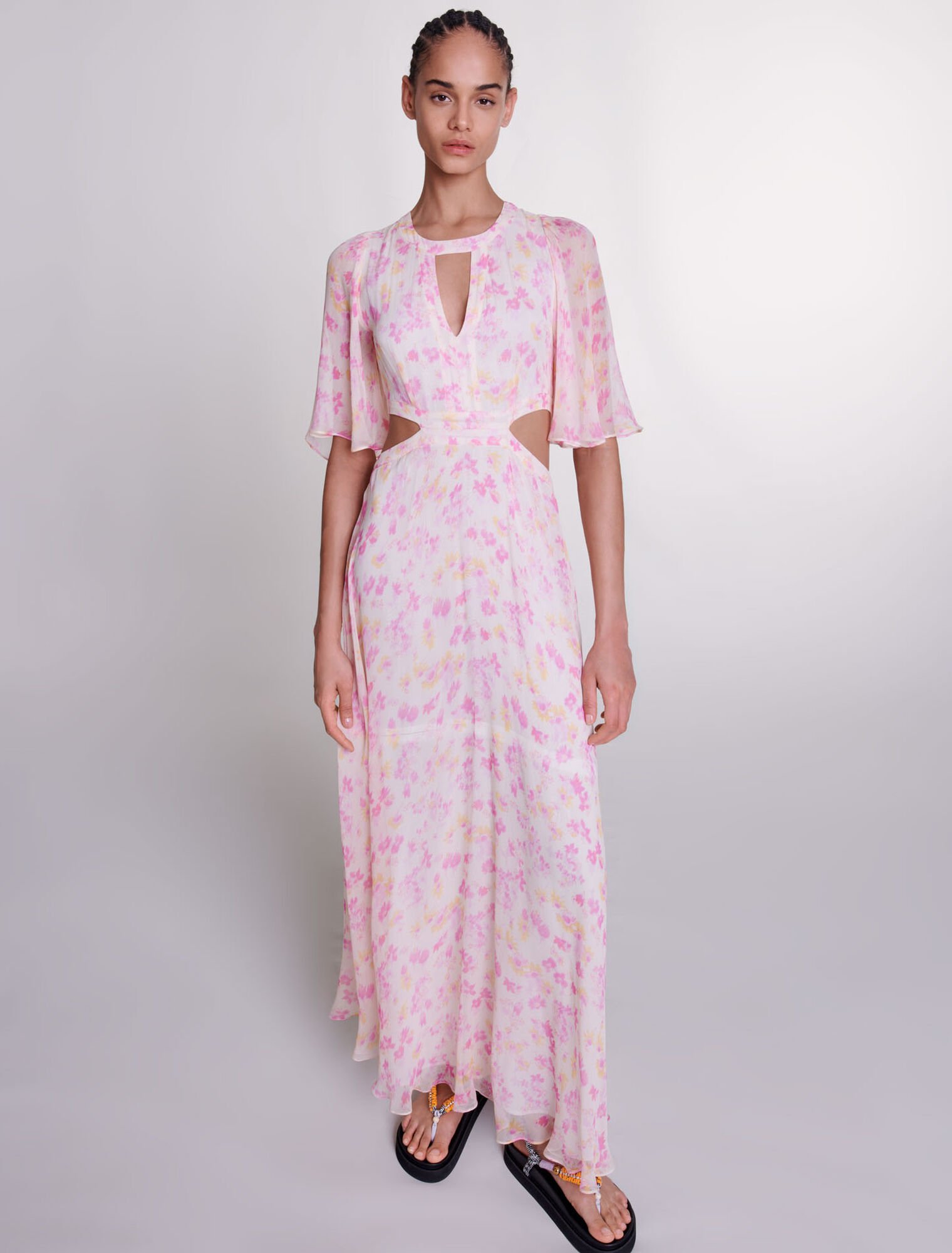 Floral print maxi dress