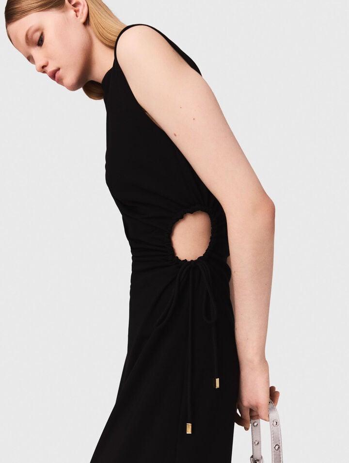 Cutout waist maxi dress