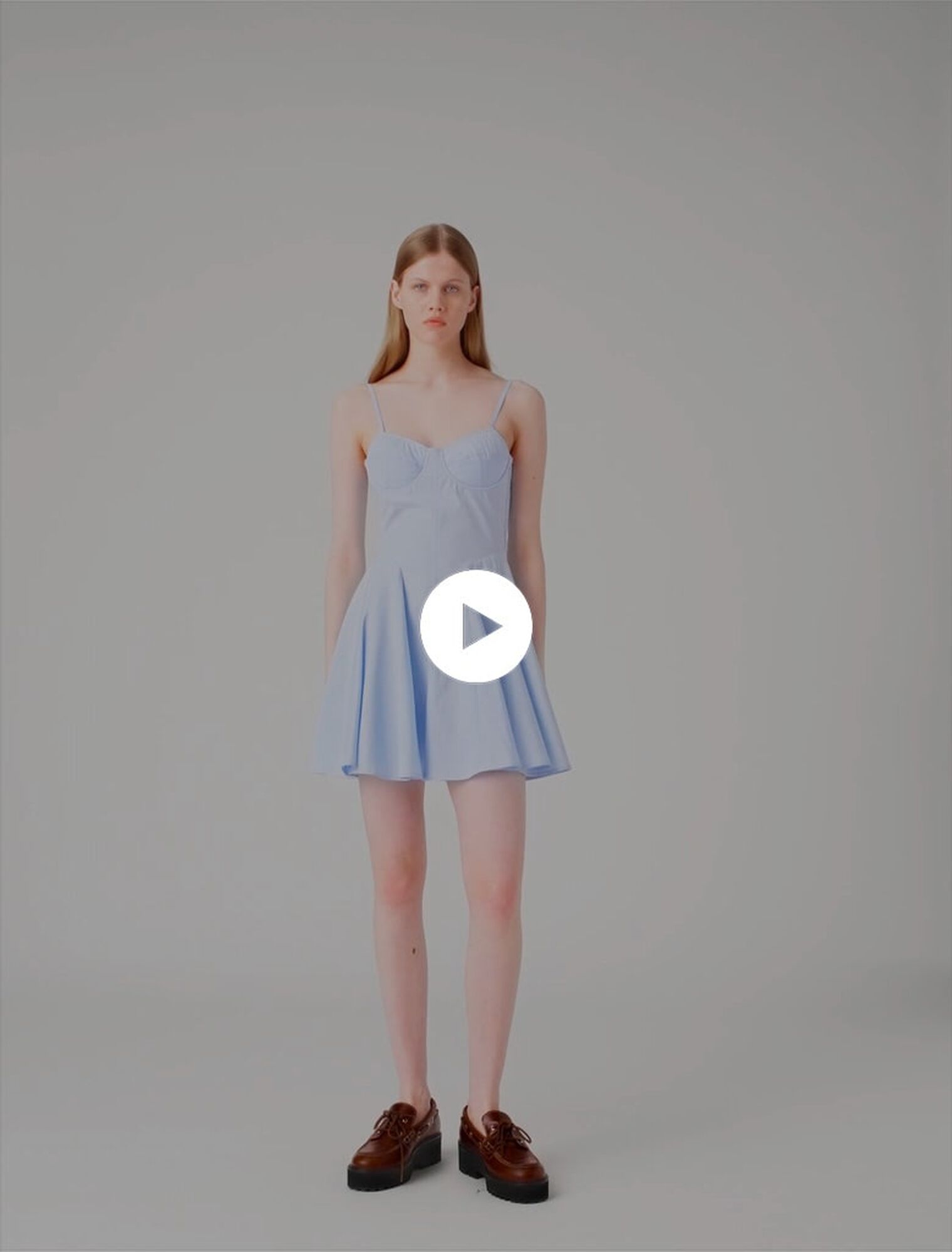 Short cotton babydoll dress