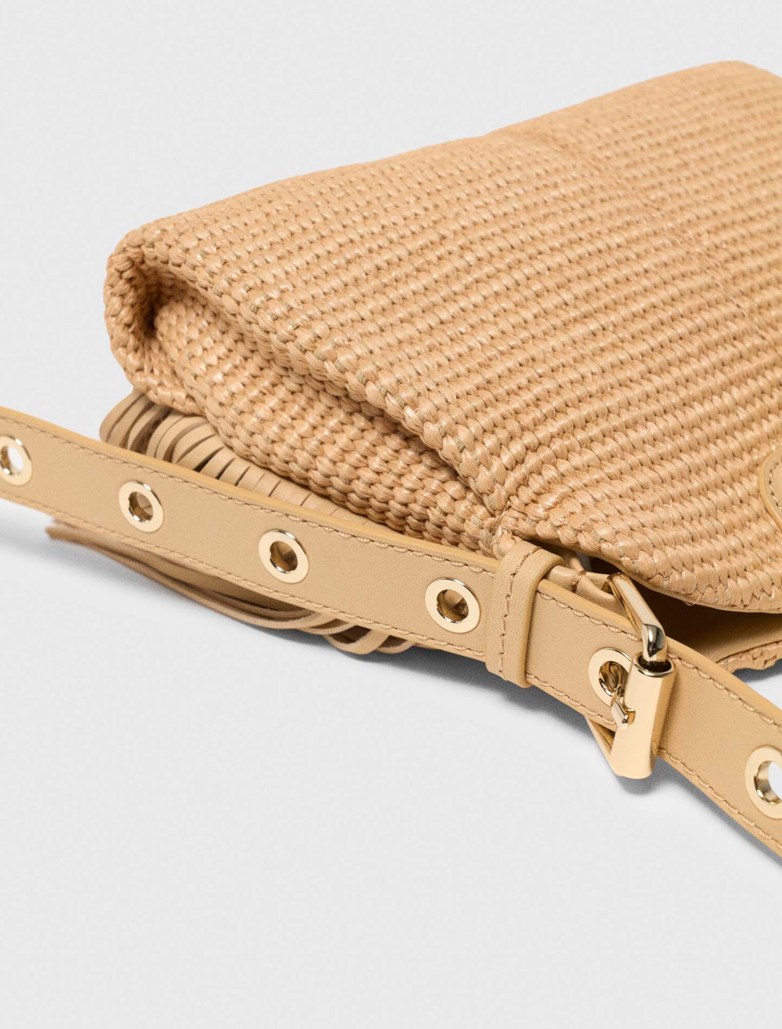 Raffia effect Miss M Mini bag