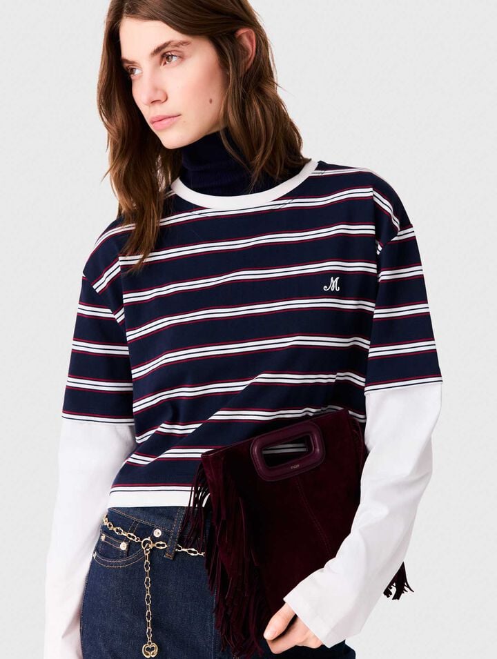 Layered-effect T-shirt