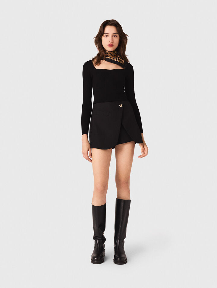 Rib knit jumper