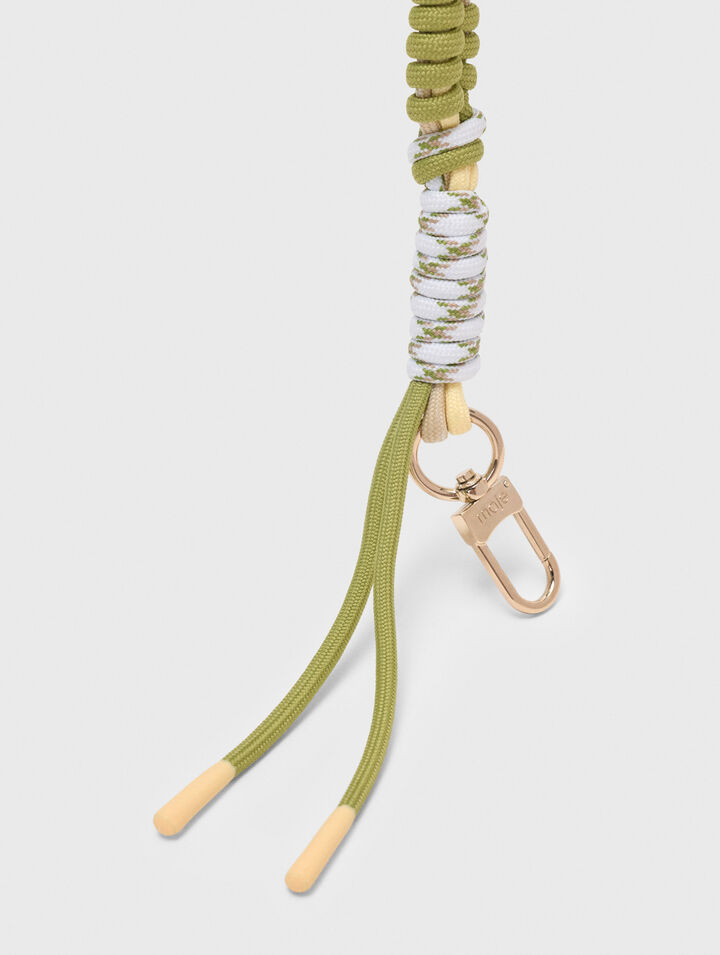 Braided coloured cord strap