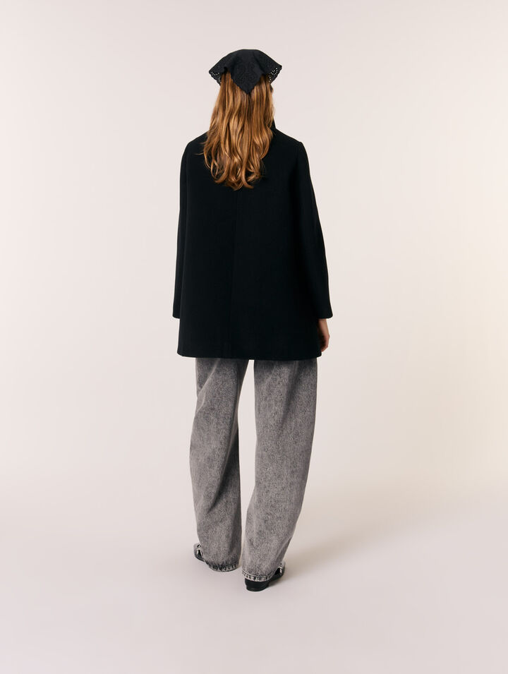 Wool blend coat