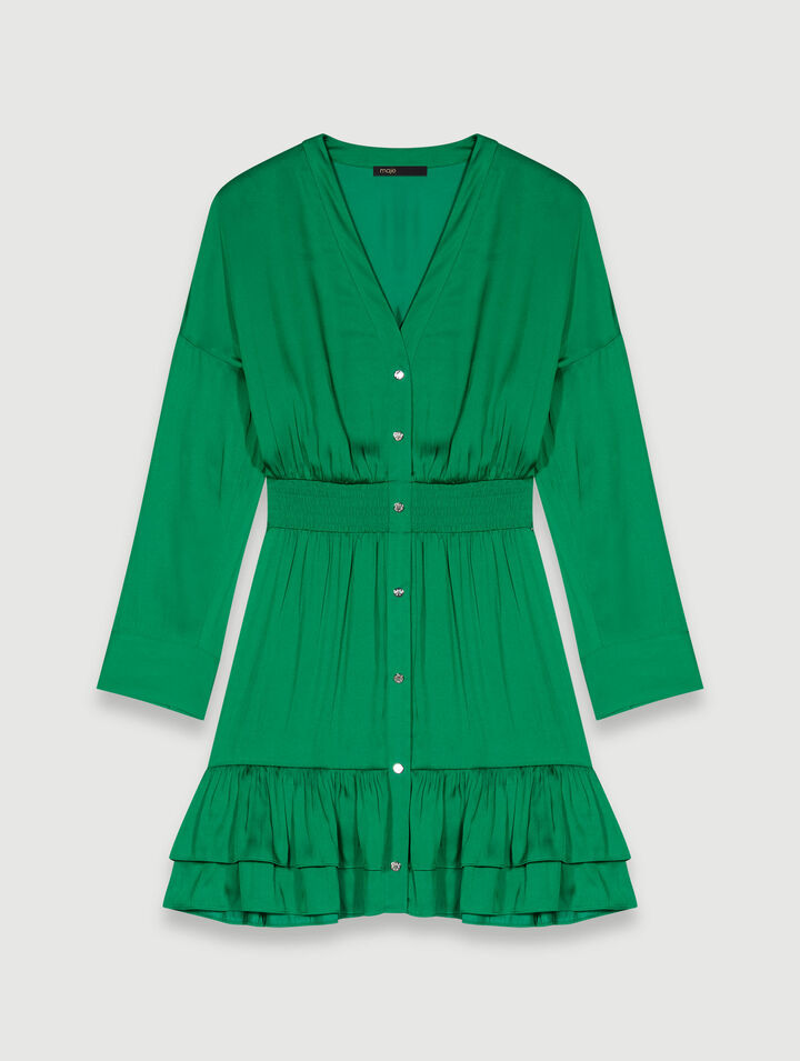 Short satin dress