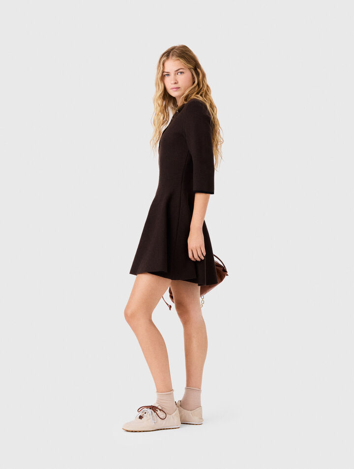 Knit polo dress