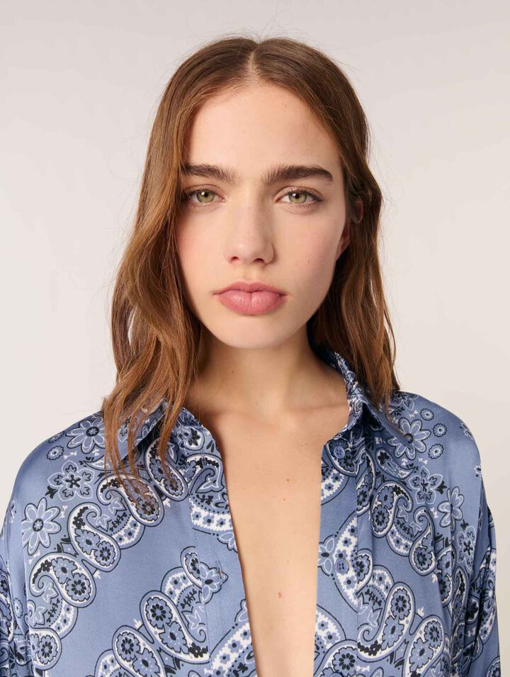 Flowing printed shirt