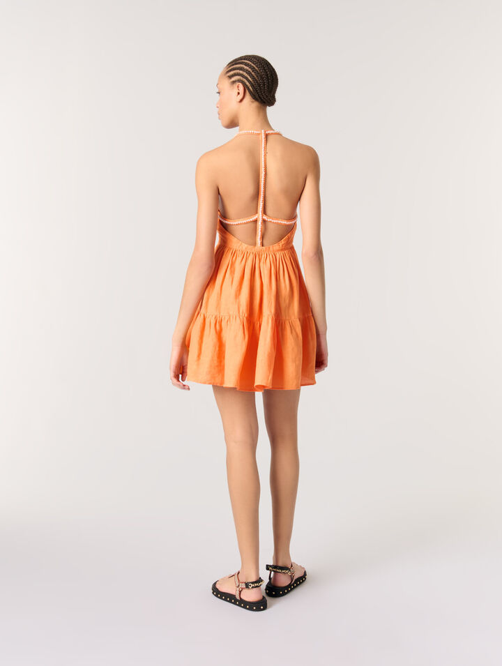 Short linen dress