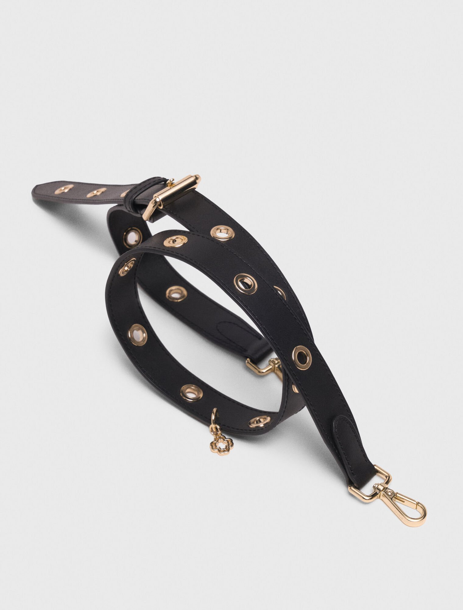 Leather strap with eyelets