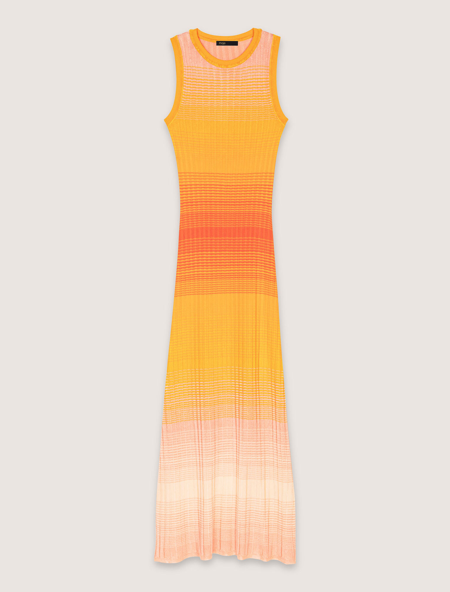 Tie-dye knit maxi dress