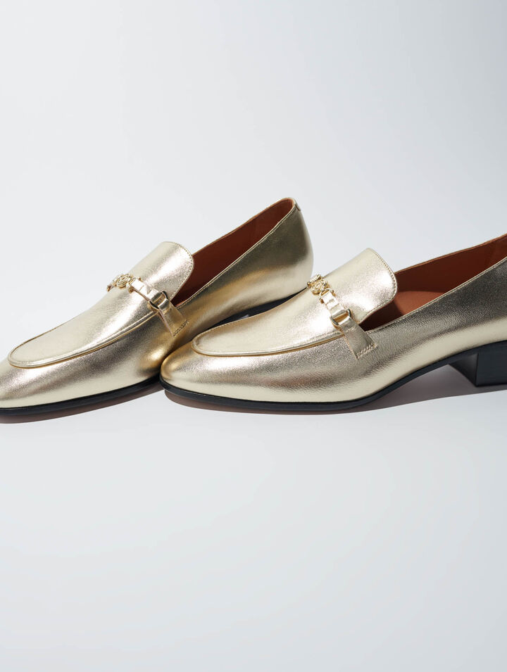 Leather loafers