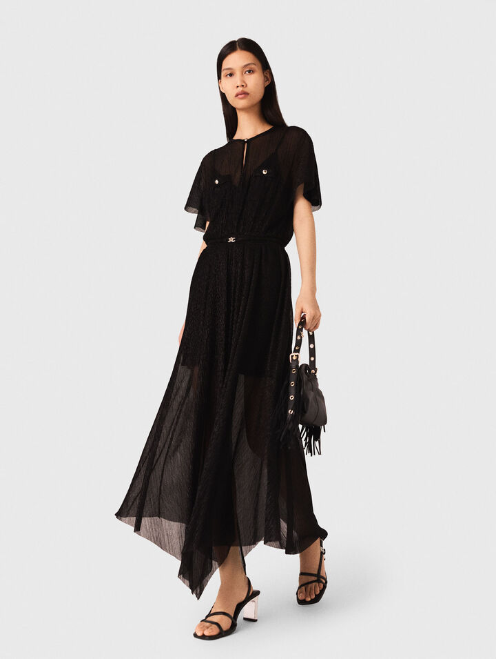 Metallic maxi dress