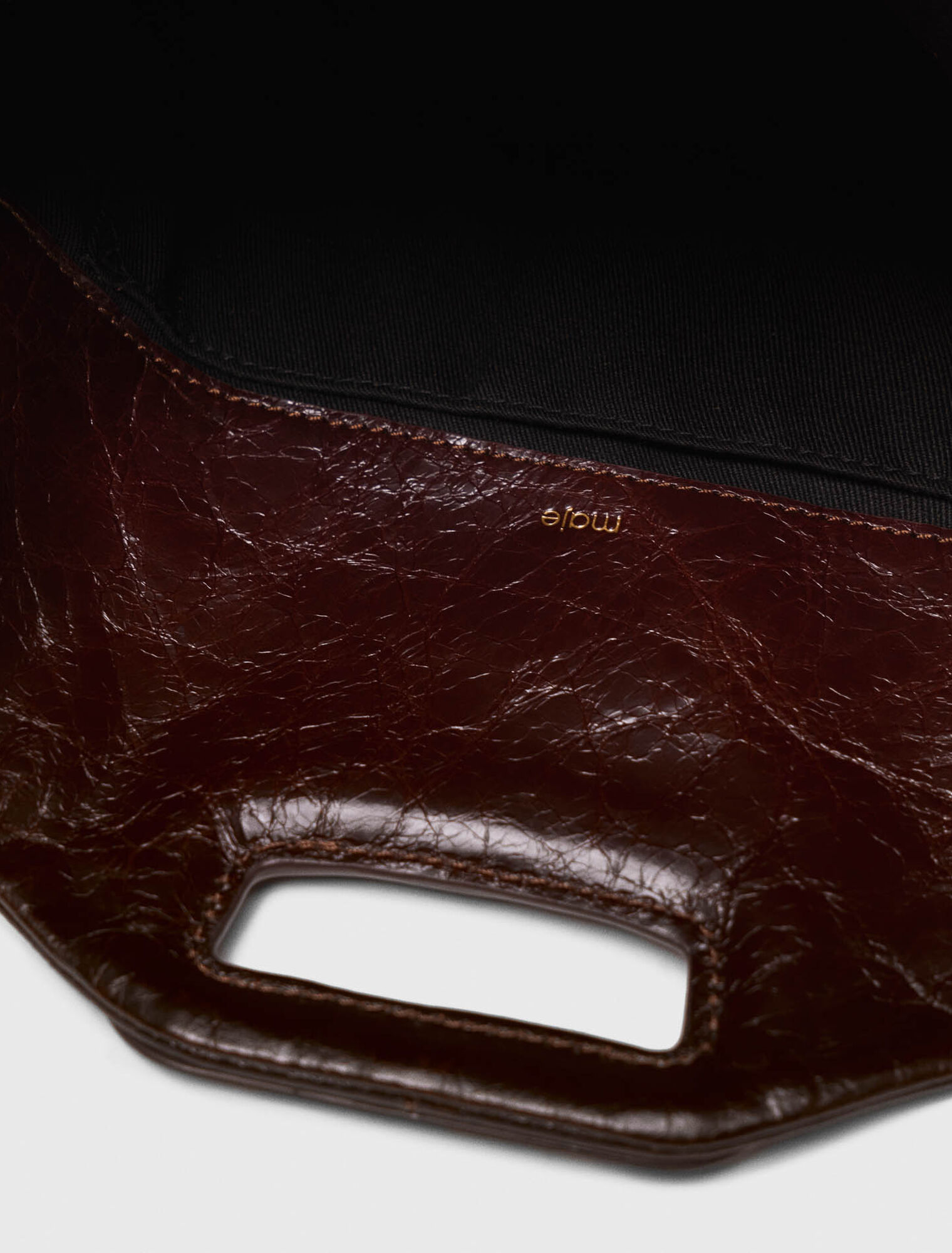 Crackled leather Miss M bag