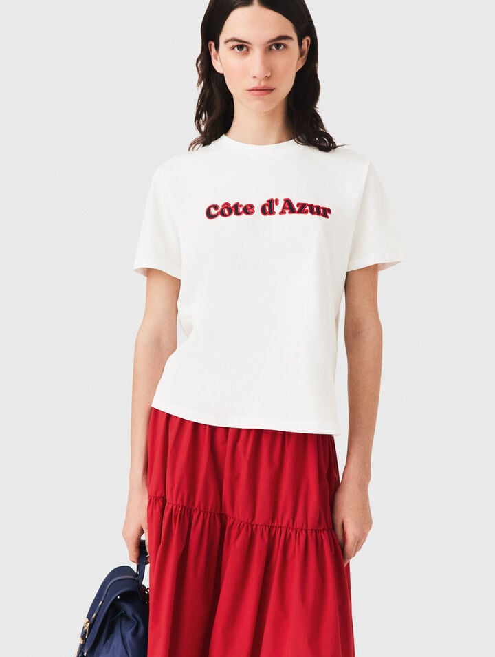 T-shirt with embroidery