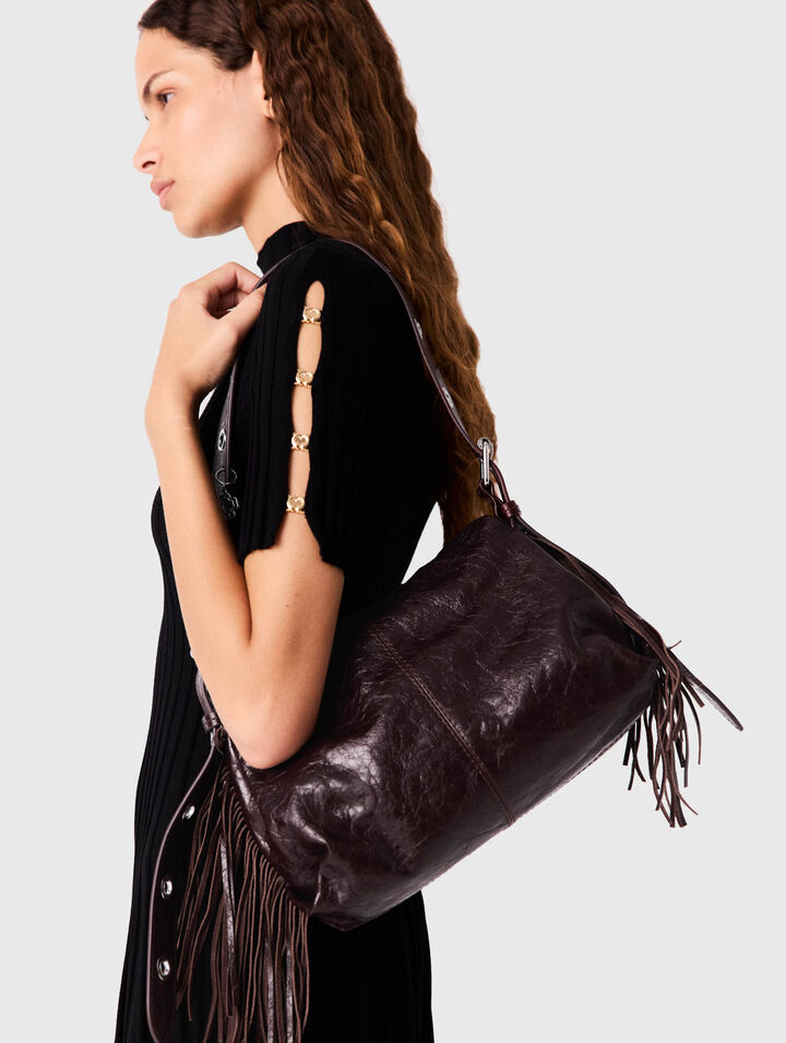 Crackled leather Miss M bag