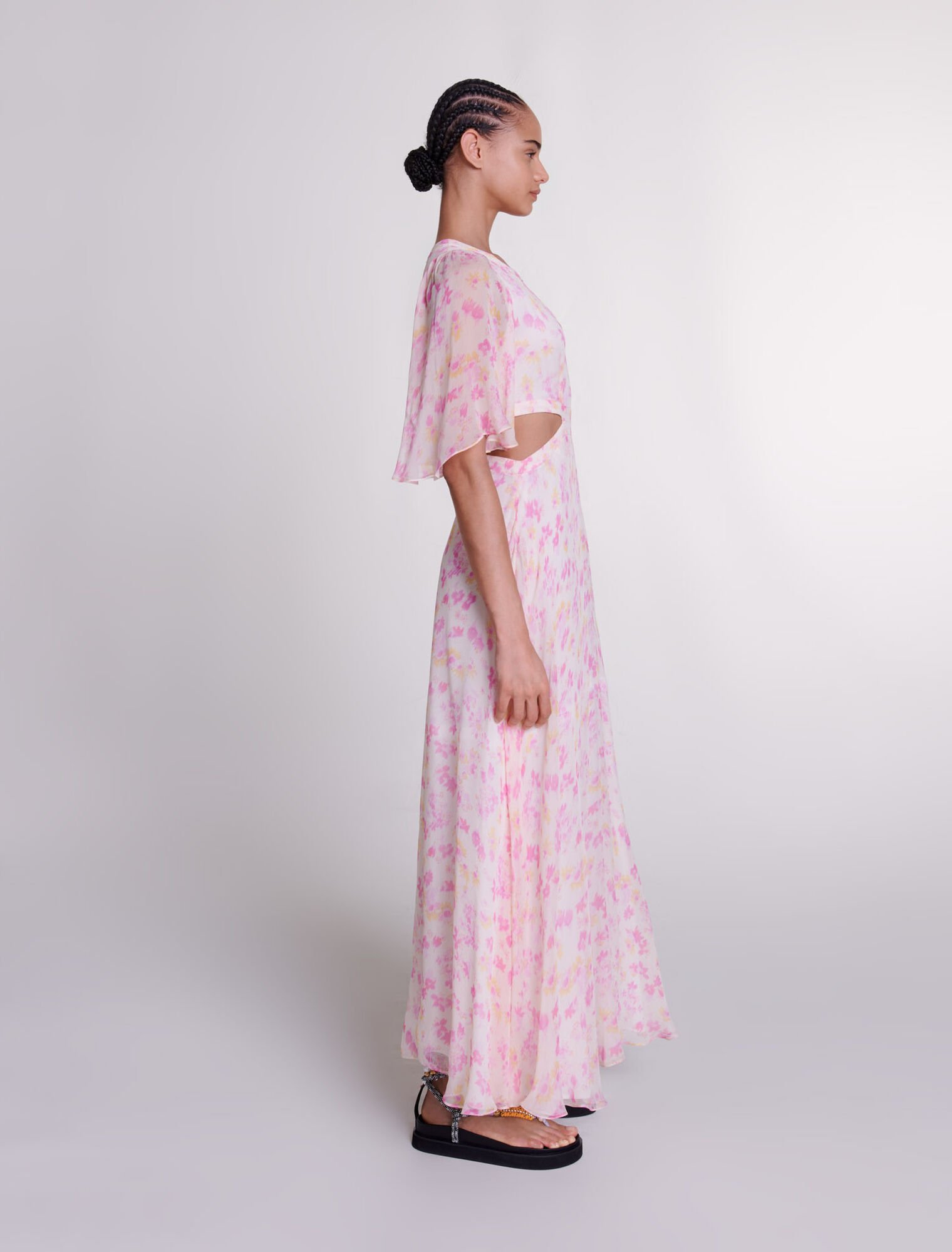 Floral print maxi dress