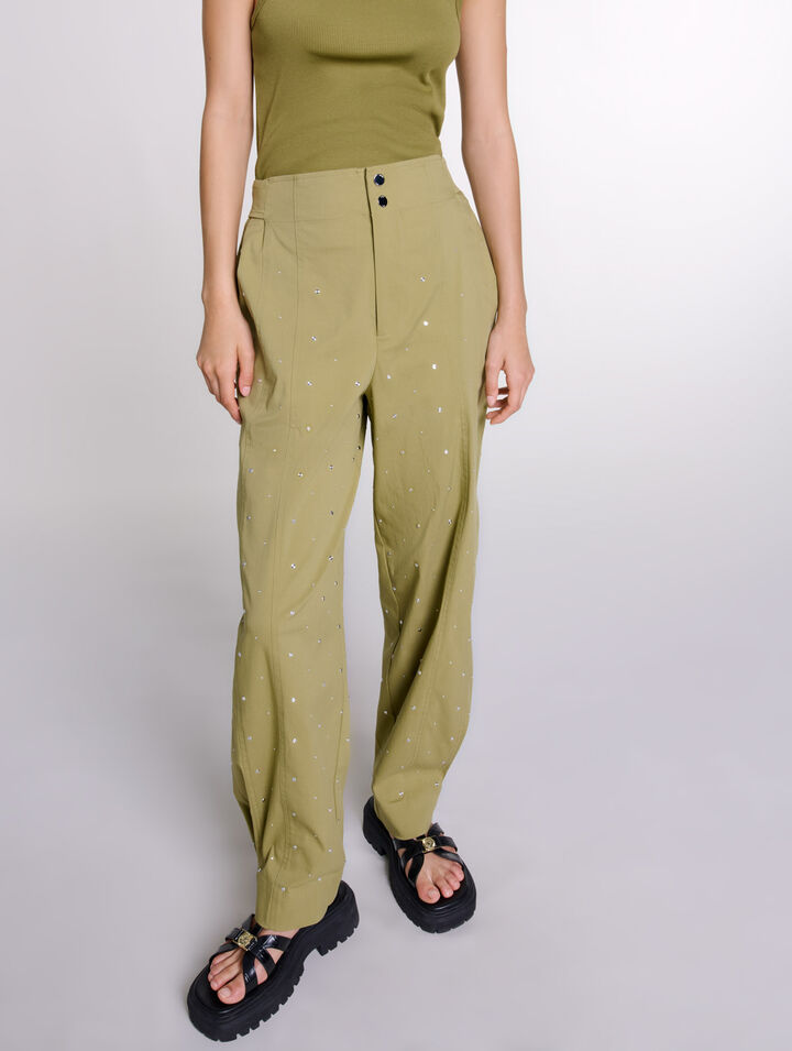 Studded baggy trousers