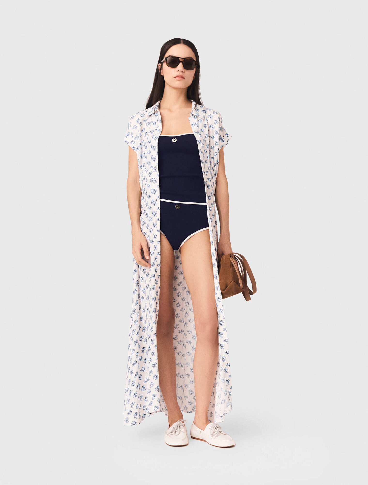 Jacquard print maxi dress