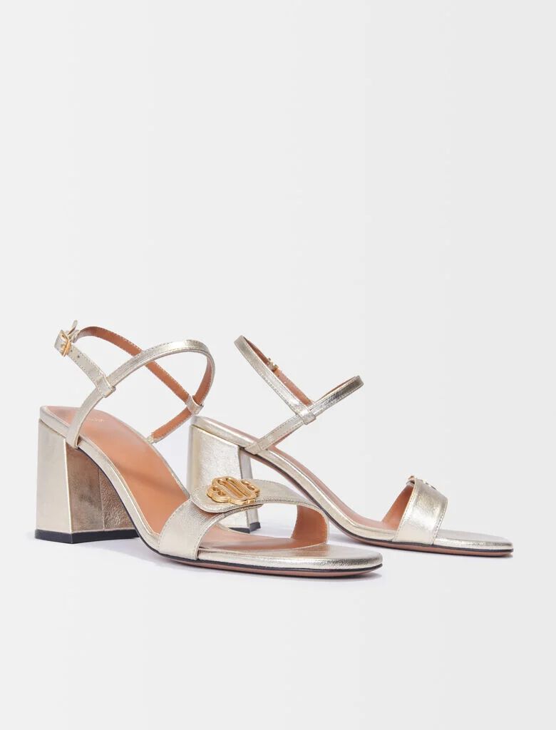 Maje gold sandals on sale