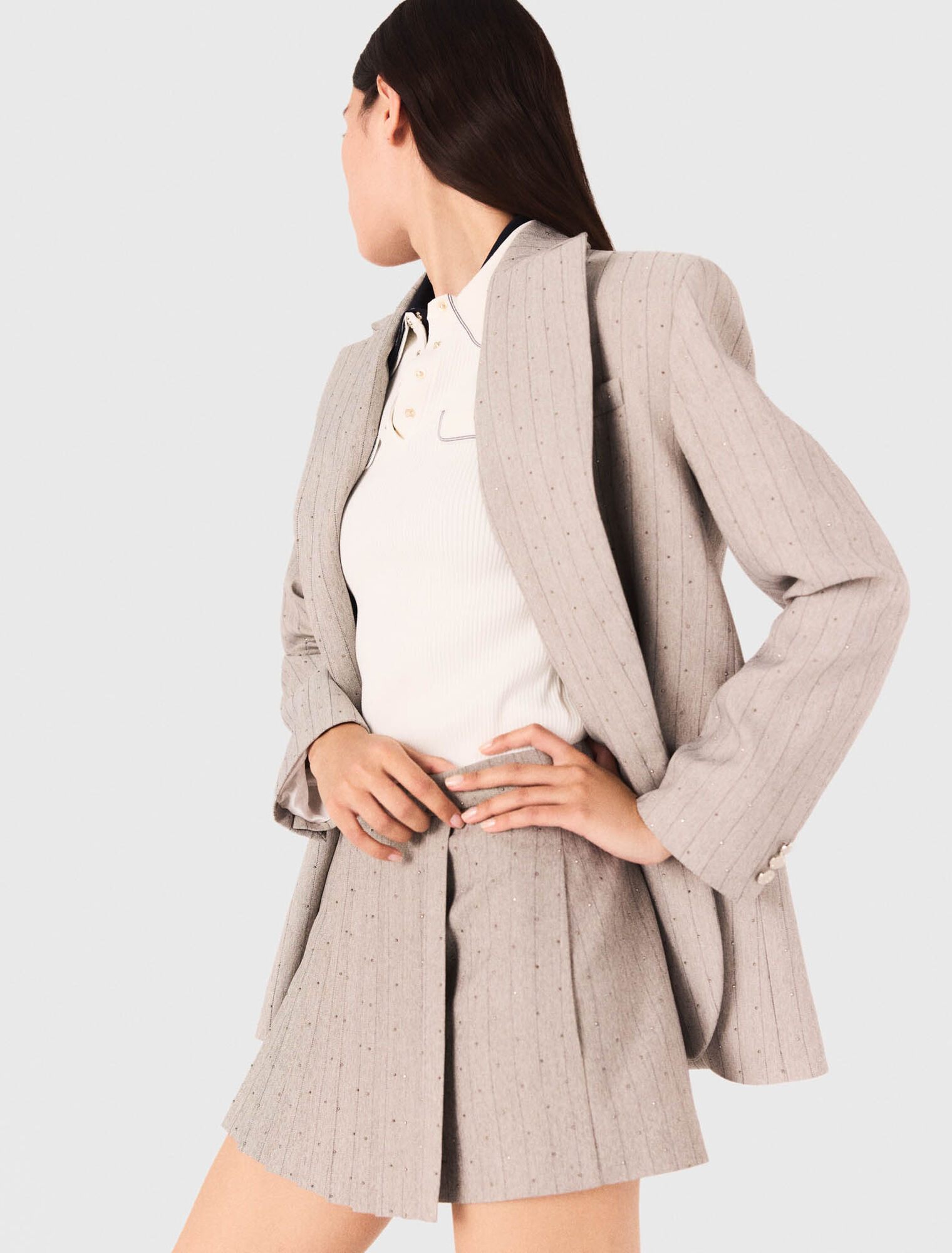 Rhinestone suit jacket