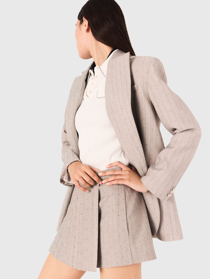 Rhinestone suit jacket