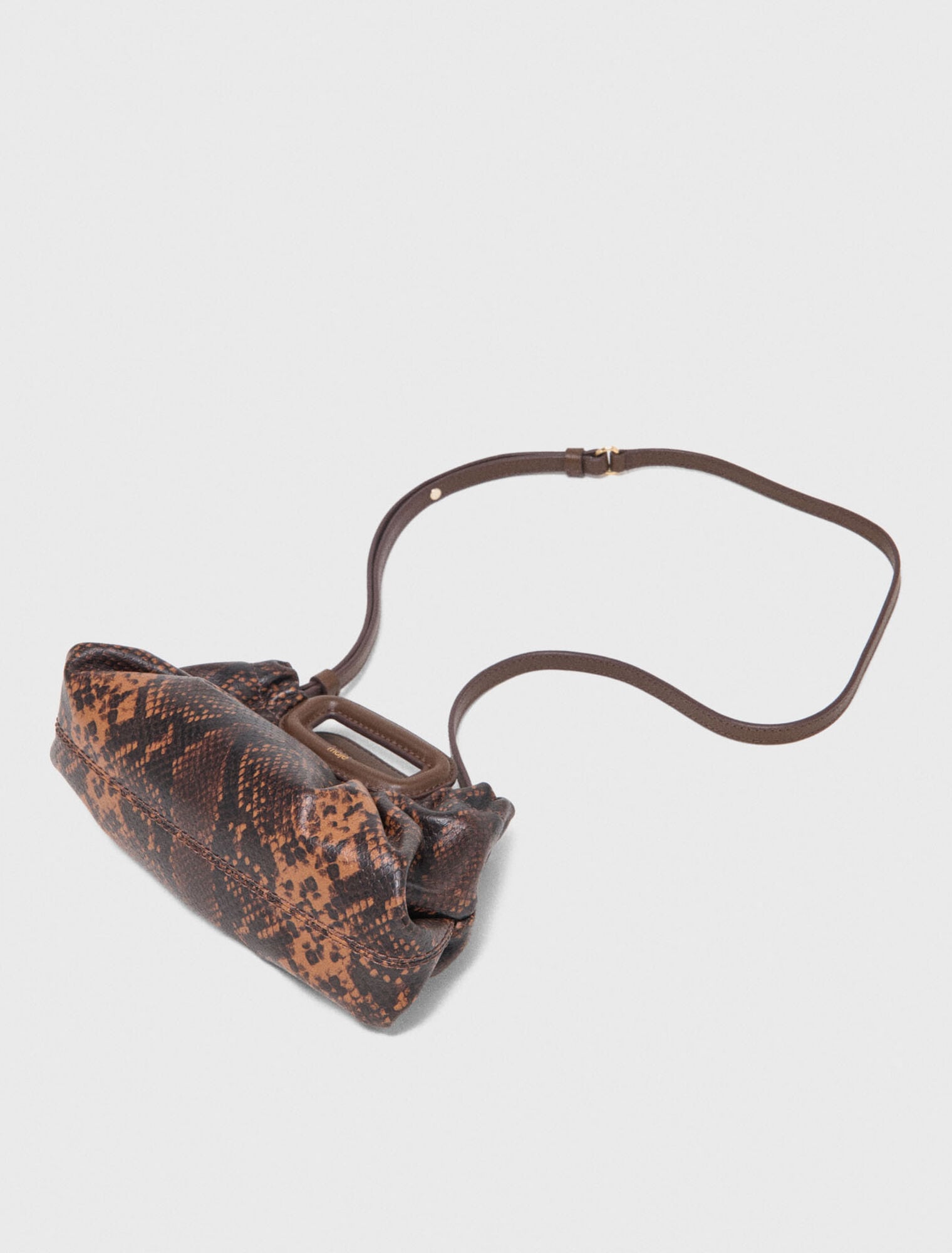 Milpli mini embossed leather pouch