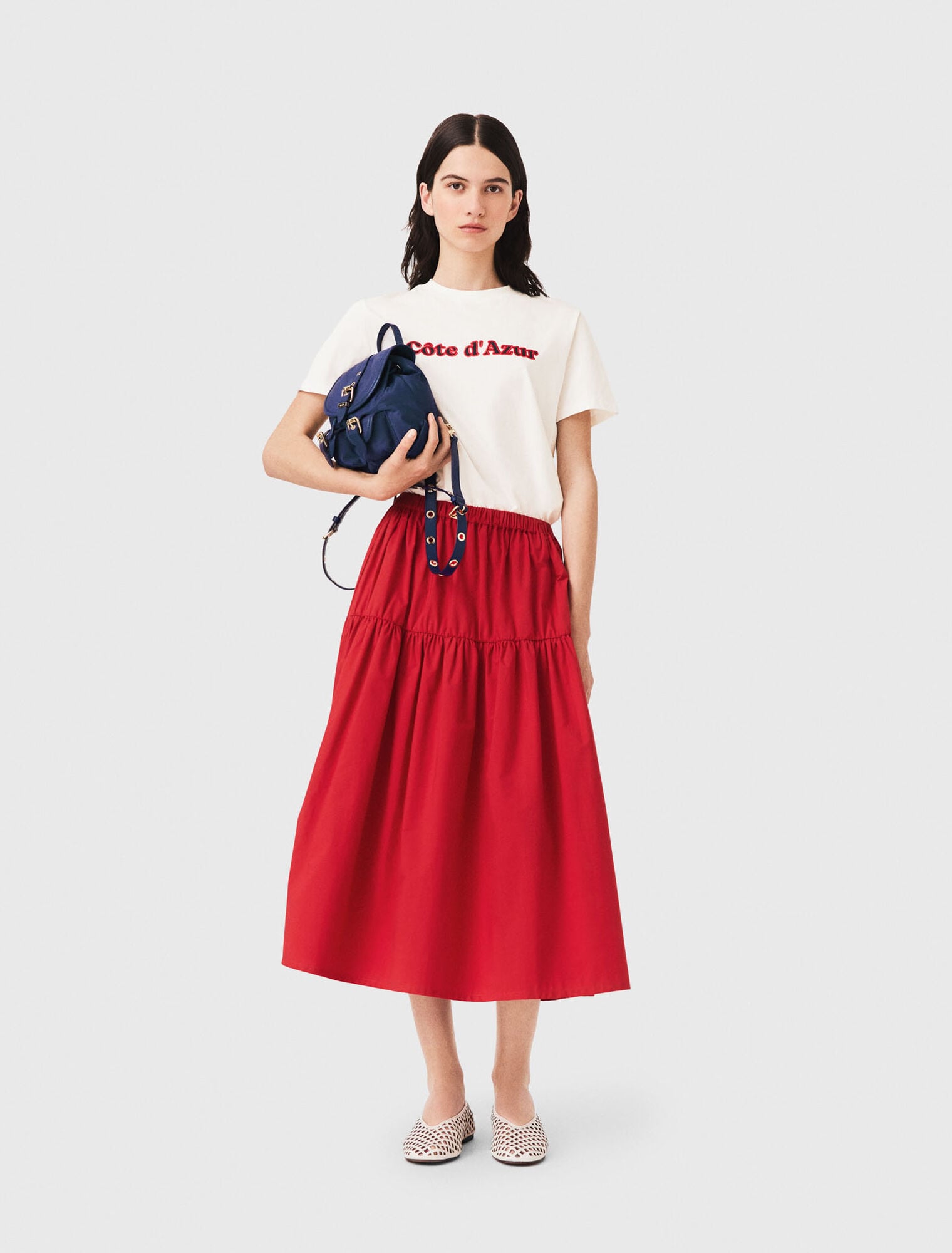 Long gathered skirt