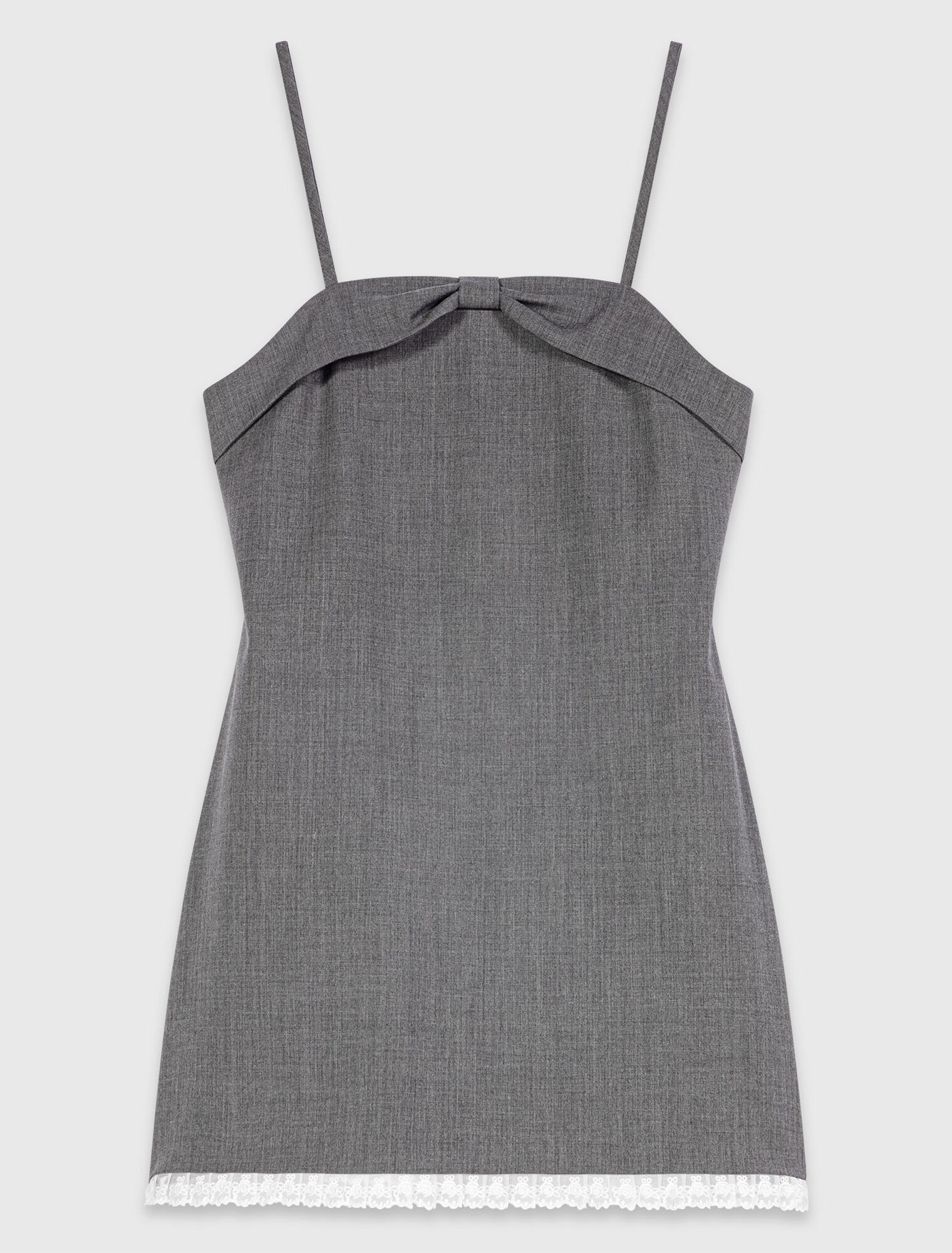 Short tailored dress with lace