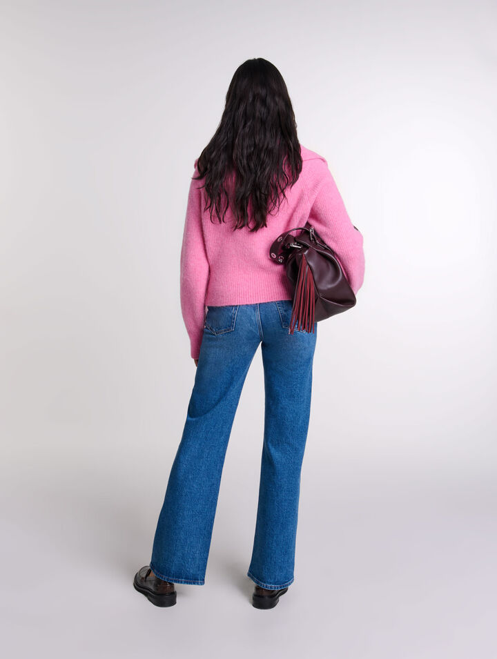 Wool-blend cardigan