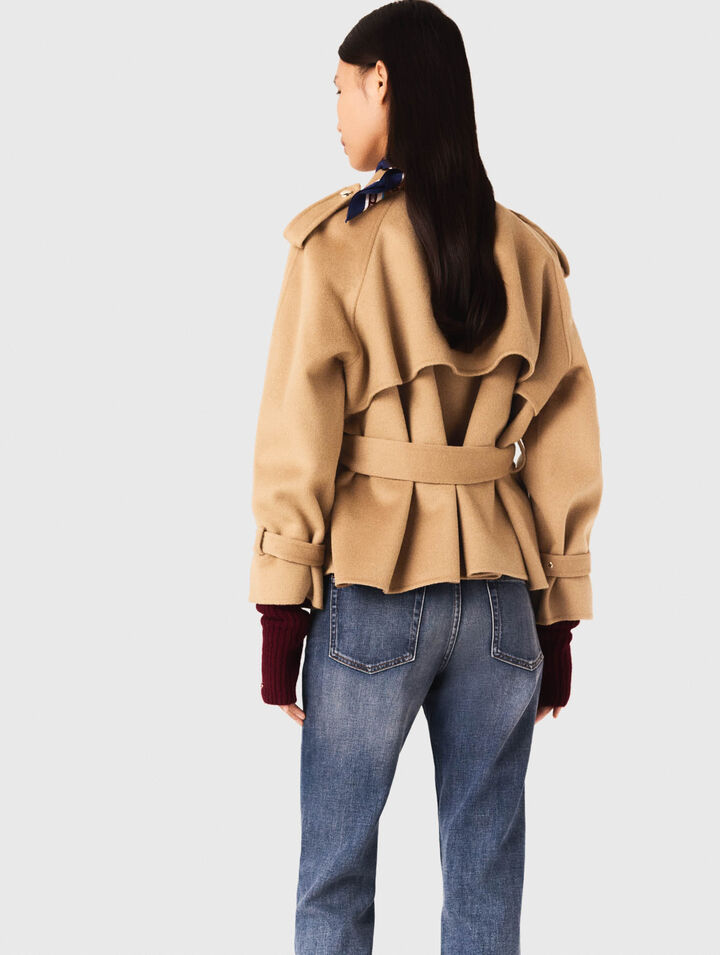 Short double-faced coat