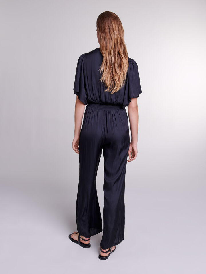 Satin trouser suit