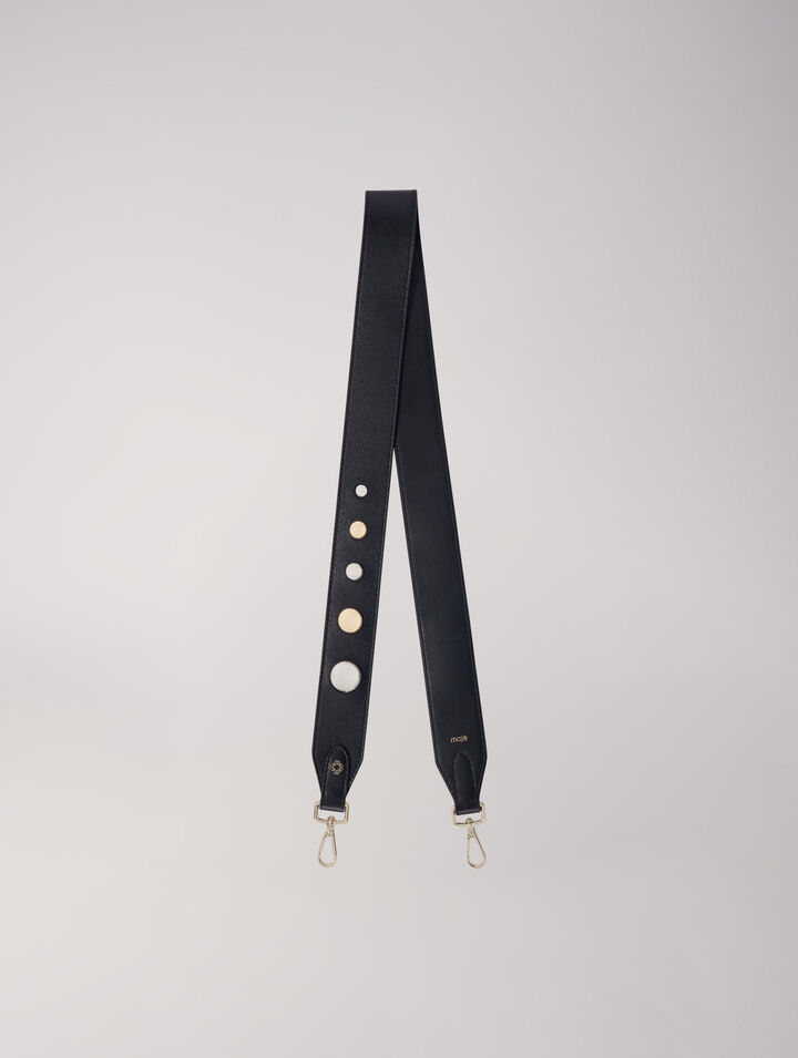 Studded leather strap