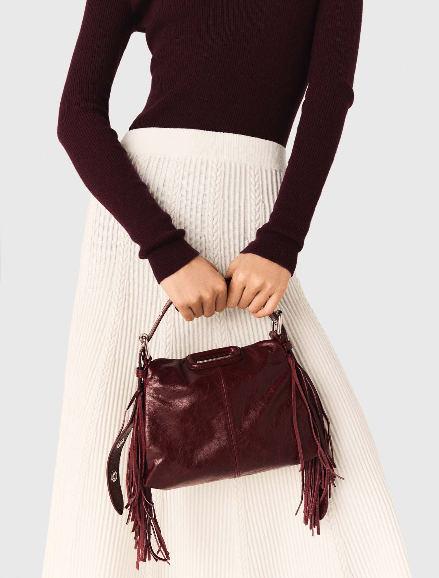 Long knit skirt
