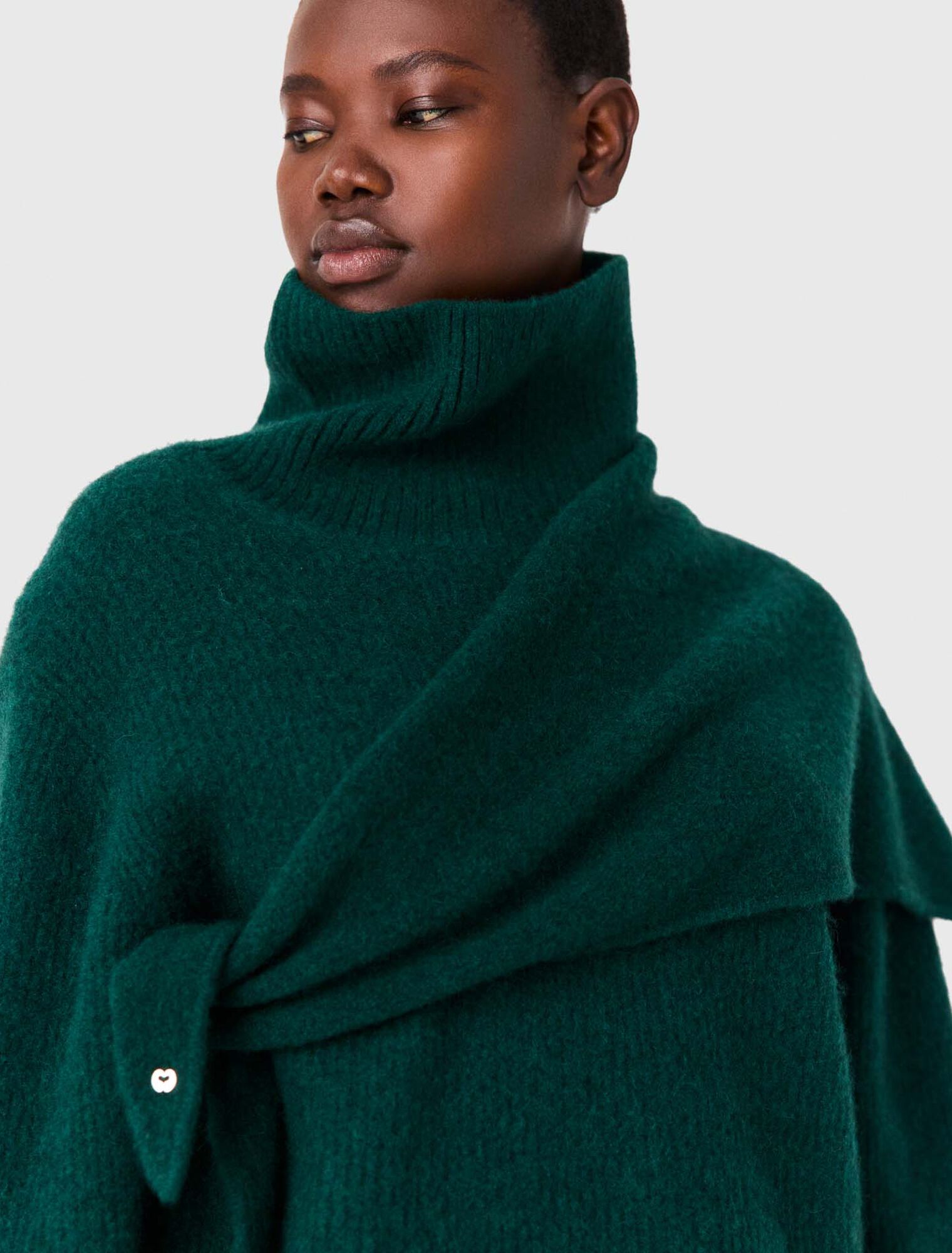 Yak blend triangle scarf