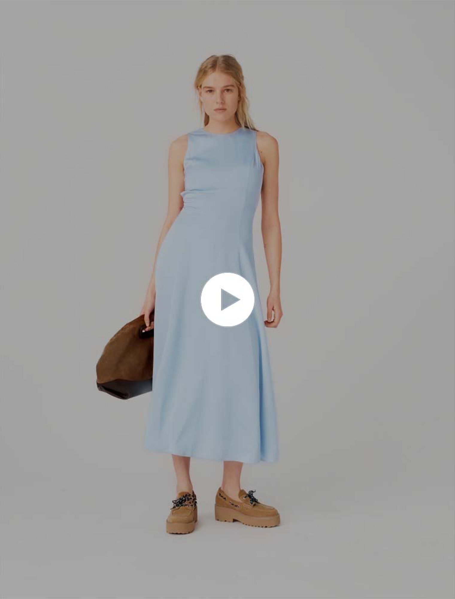 Open-back maxi dress