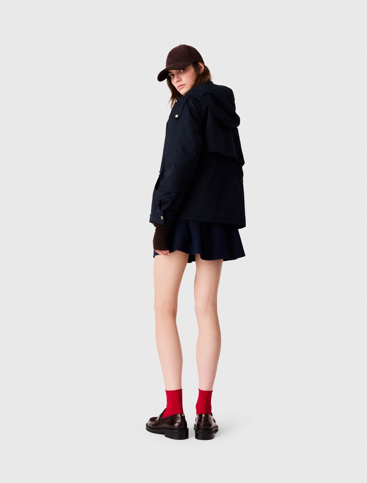 Mid-length quilted parka