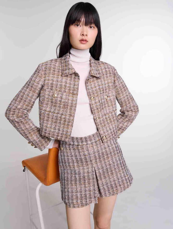 Tweed skort