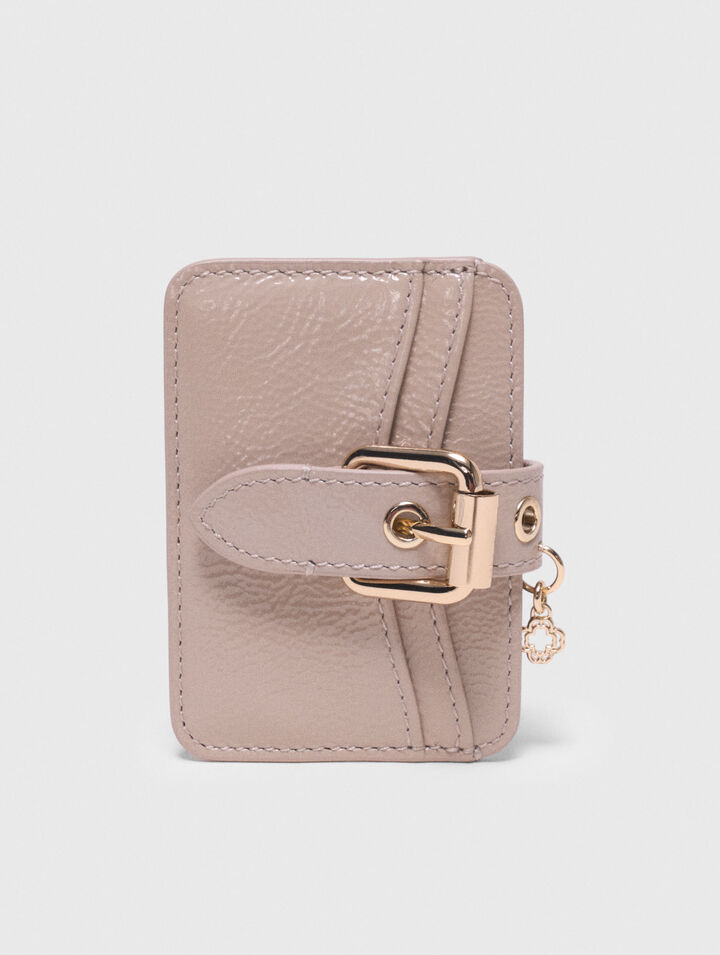 Miss M naplak leather card case