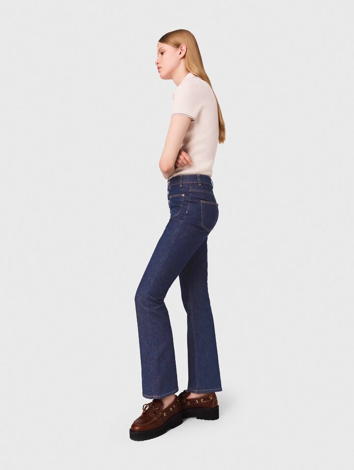 Denim jeans with pockets