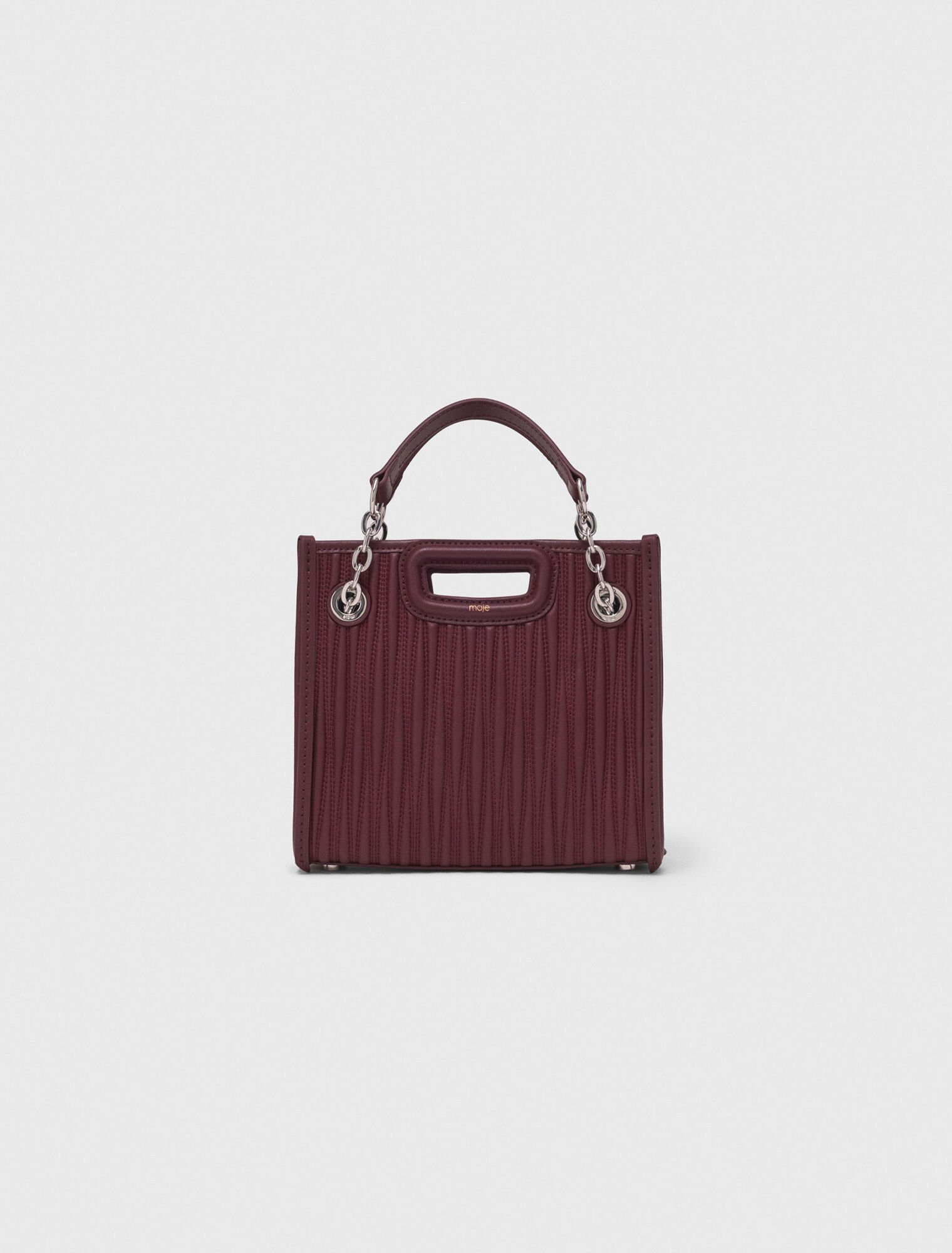 Mini quilted leather tote bag