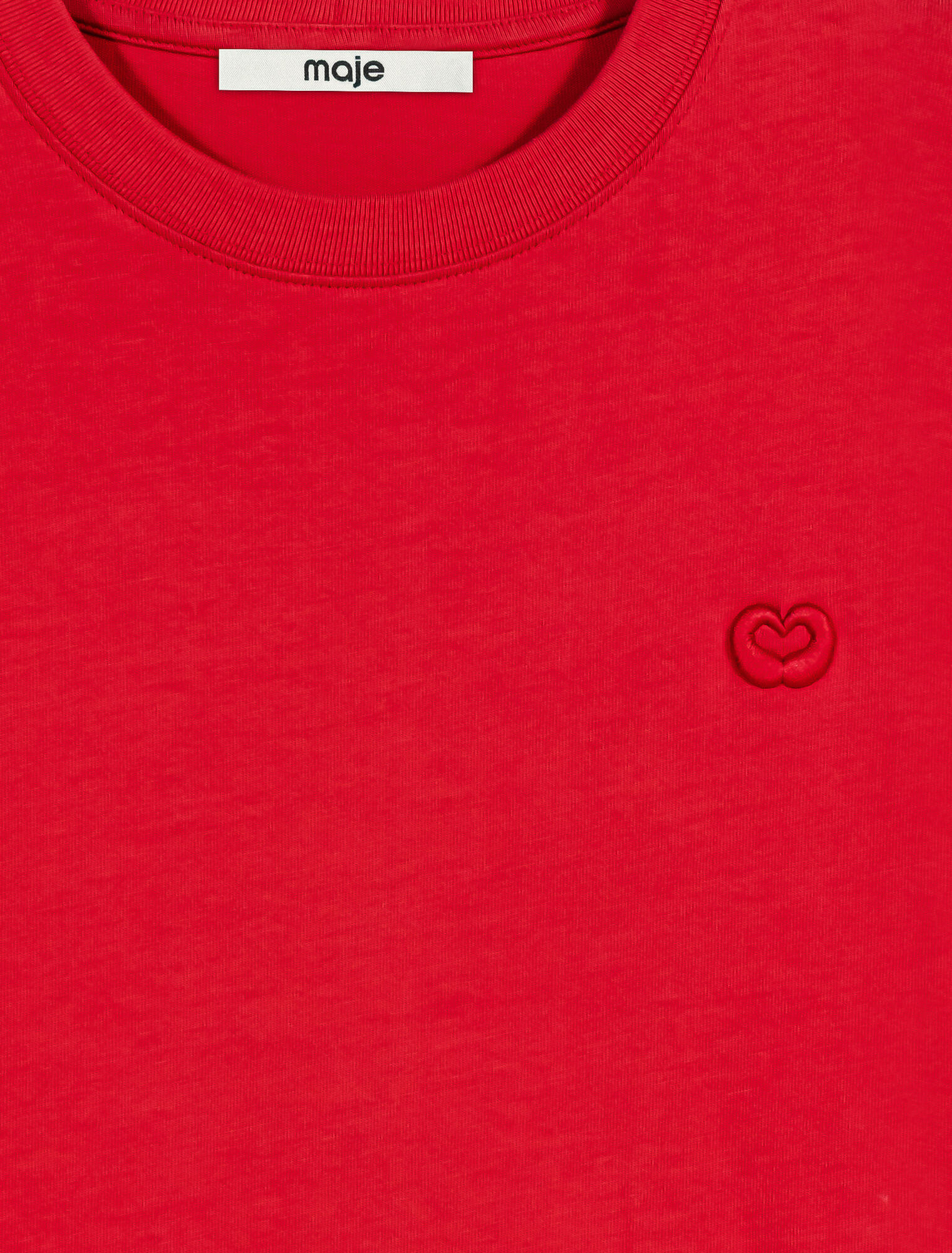 T-shirt with embroidered logo