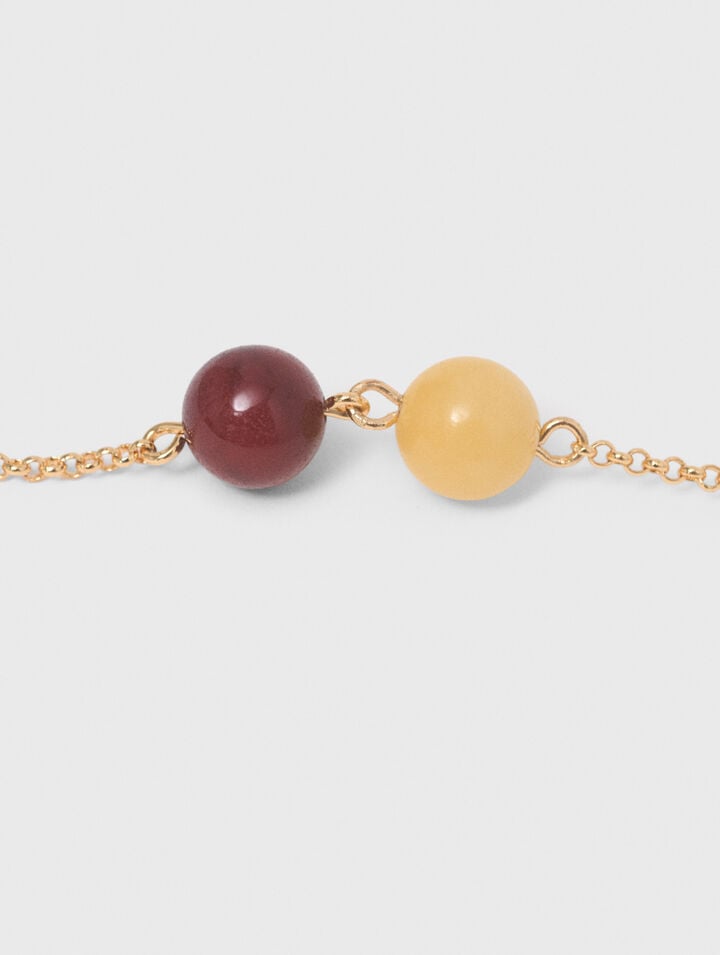 Bracelet with pearl and rhinestone