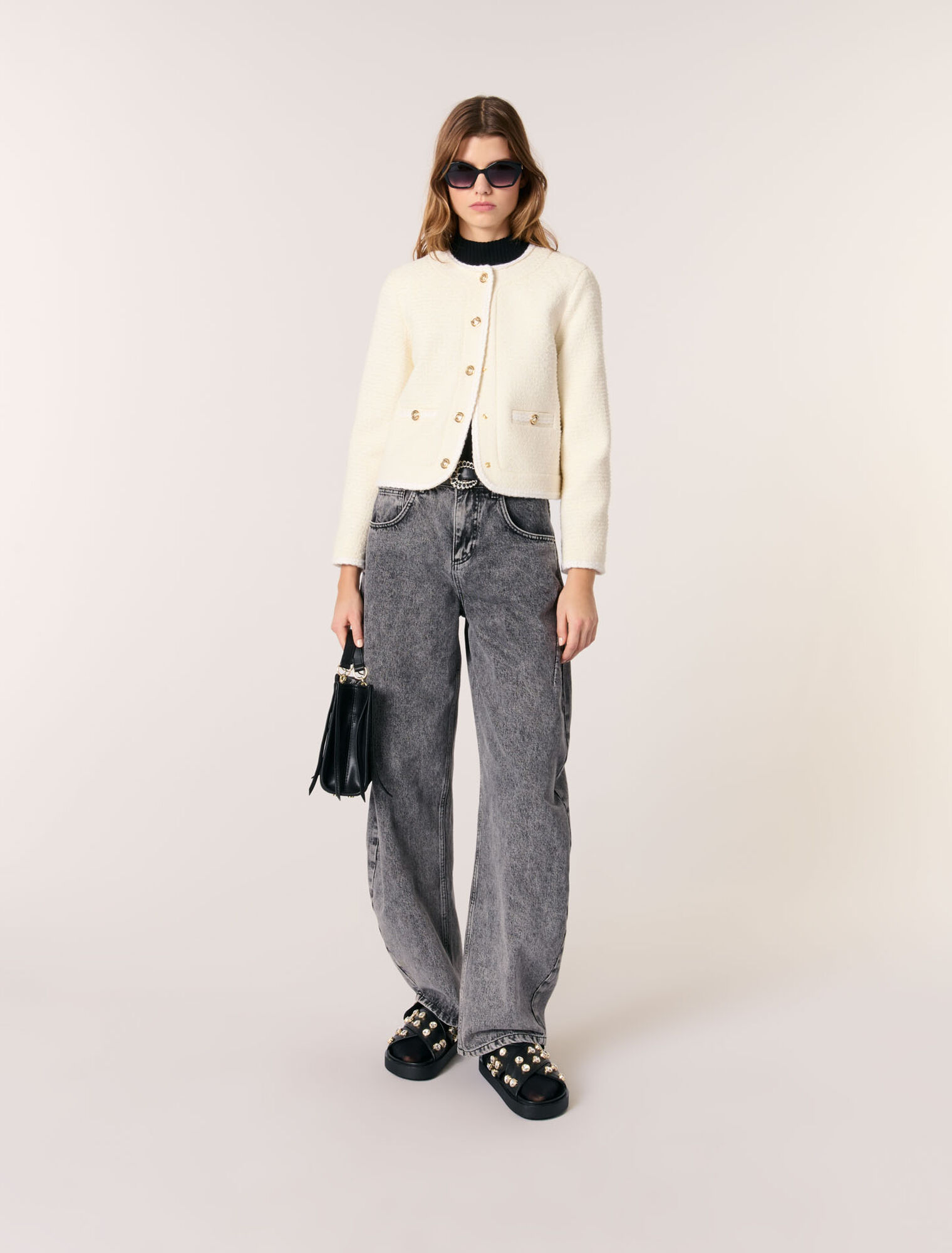 Short tweed jacket