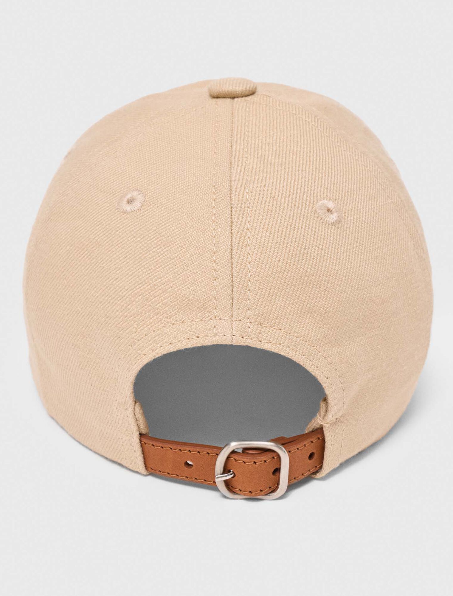 Linen blend cap with logo