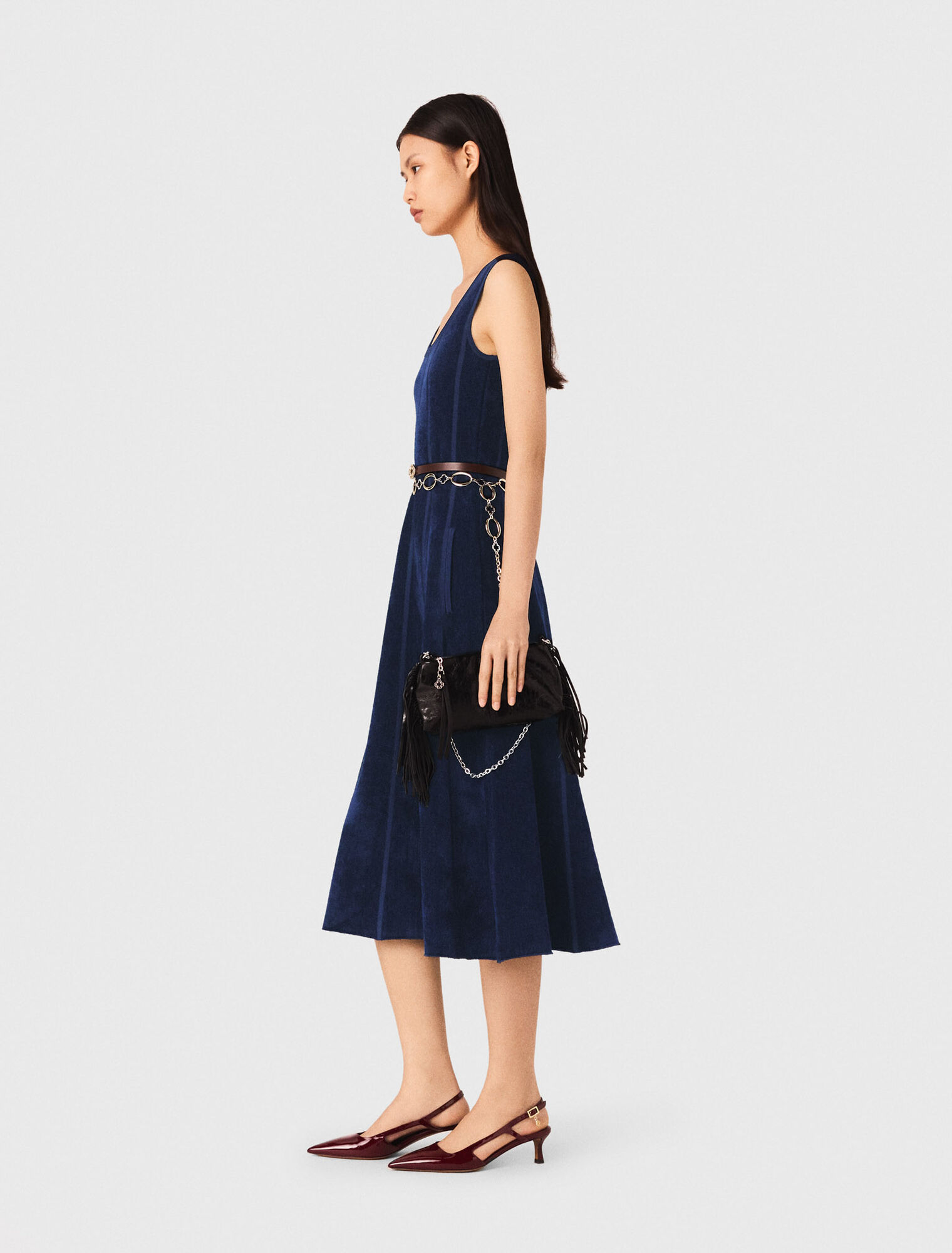 Velvet maxi dress