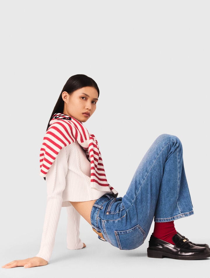 Vaqueros denim con bolsillos